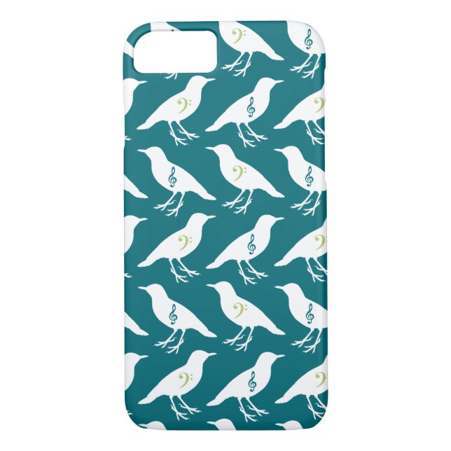 Coques Case-Mate iPhone Les oiseaux de Clef Musical (Dos)