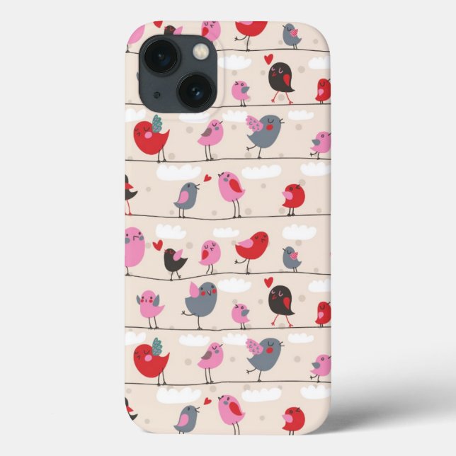 Coques Case-Mate iPhone Les oiseaux en amour (Verso)