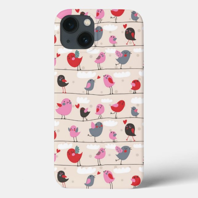 Coques Case-Mate iPhone Les oiseaux en amour (Verso)
