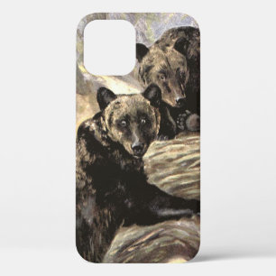 Case-Mate iPhone Case Les Ours Bruns par CE Swan, Animaux de Forêt Vinta