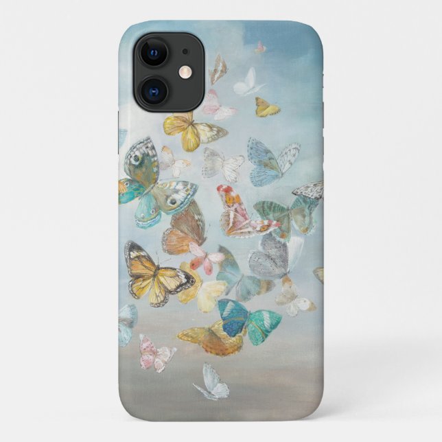 Coques Case-Mate iPhone Les papillons dans les nuages (Dos)