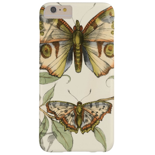 Coques Case-Mate iPhone Les papillons Tandem sur les Feuilles verts (Dos)