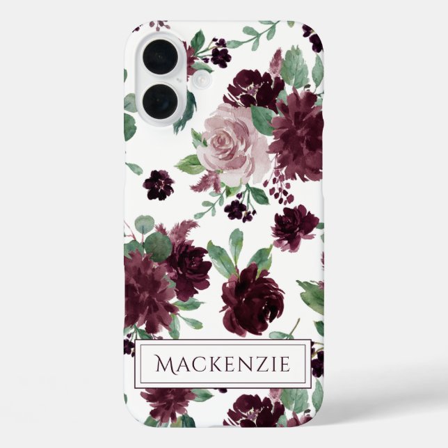Coques Case-Mate iPhone Les passions de Moody | Dramatic Purple Wine Rose  (Verso)