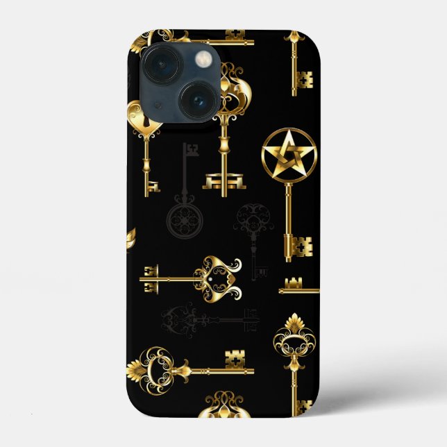 Coques Case-Mate iPhone Les Patters de Seamless avec Golden Keys (Verso)