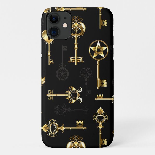 Coques Case-Mate iPhone Les Patters de Seamless avec Golden Keys (Dos)