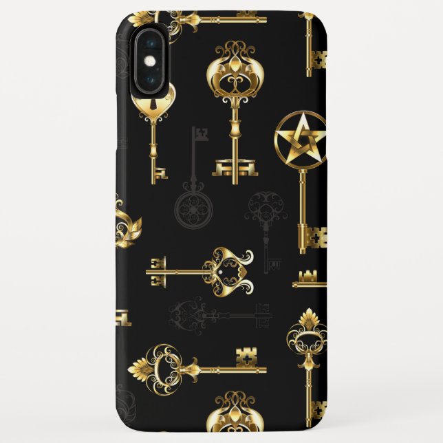 Coques Case-Mate iPhone Les Patters de Seamless avec Golden Keys (Dos)