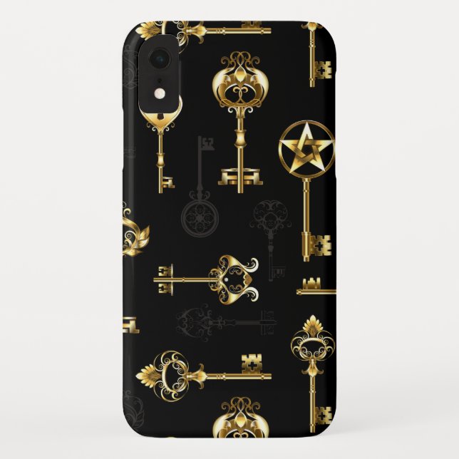 Coques Case-Mate iPhone Les Patters de Seamless avec Golden Keys (Dos)