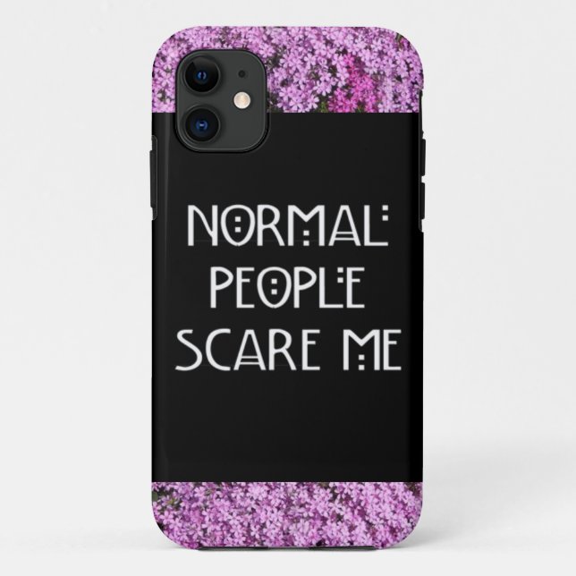 Coques Case-Mate iPhone Les personnes normales m'effrayent cas d'Iphone (Dos)