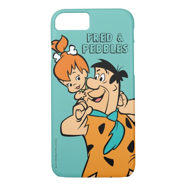 Coques Case-Mate iPhone Les Pierrafeu | Fred & Pebbles Flintstone (Dos)