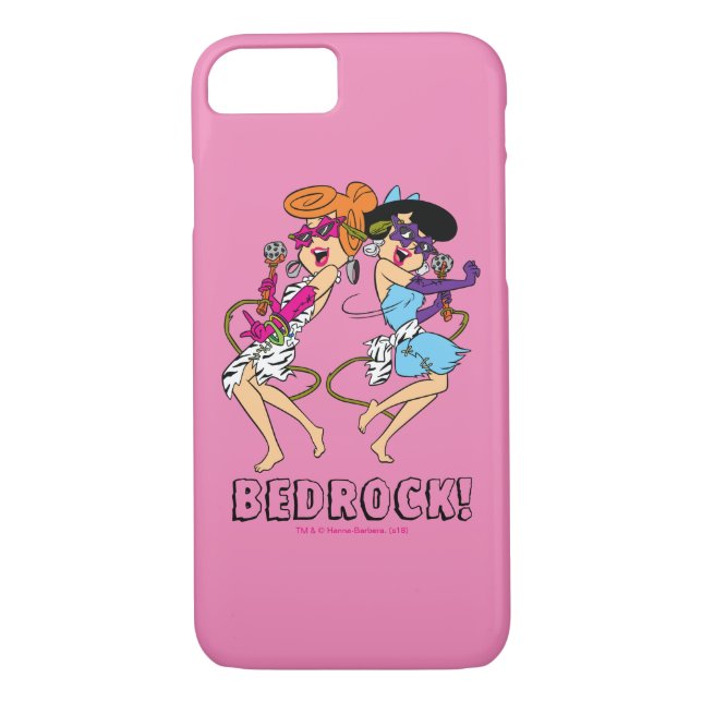 Coques Case-Mate iPhone Les Pierrafeu | Wilma & Betty Rock Stars (Dos)