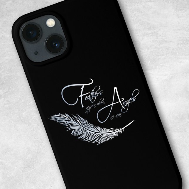 Coques Case-Mate iPhone Les Plumes Apparaissent Lorsque Les Anges Sont Prè (Créateur téléchargé)