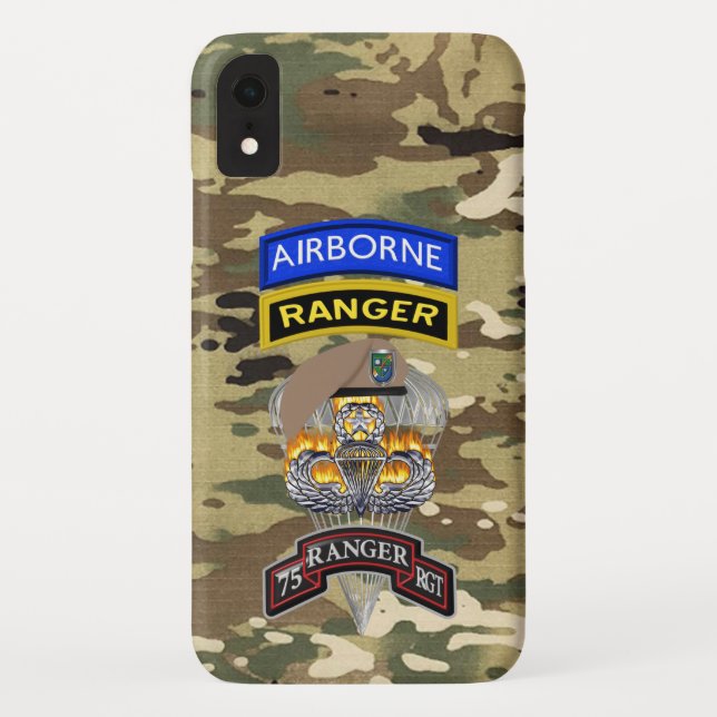 Coques Case-Mate iPhone " Les Rangers mènent la voie ", 75e régiment de Ra (Dos)