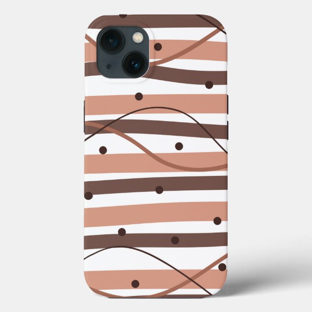 Coques Case-Mate iPhone Les rayures de chocolat (Verso)