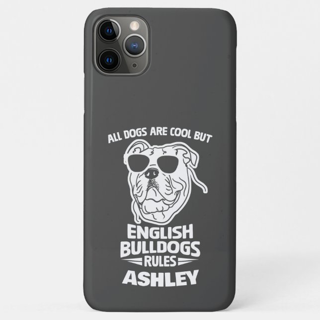 Coques Case-Mate iPhone Les Règles De Bulldogs Anglais Drôle Tous Les Chie (Dos)