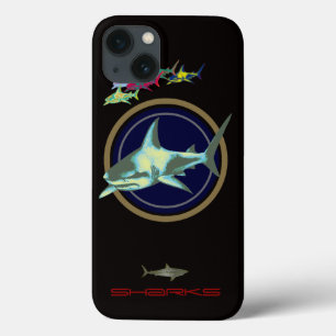 iPhone 13 Case Les requins d'inspiration marine