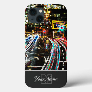 Case-Mate iPhone Case Les rues de la ville de Neon-Pop-Art la nuit avec