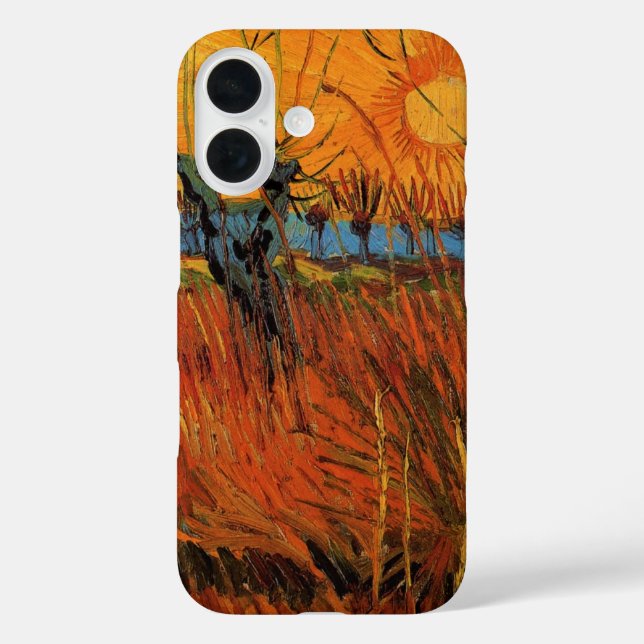 Coques Case-Mate iPhone Les saules au coucher du soleil par Vincent van Go (Verso)