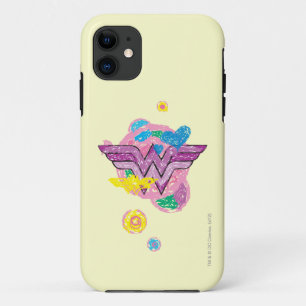 Coque iPhone 11 Les Scribbles Colorés De La Femme Des Merveilles