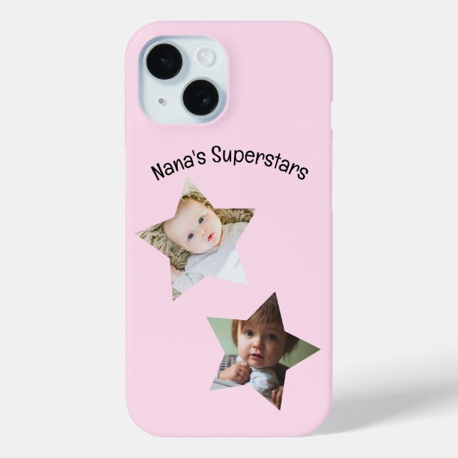 Coques Case-Mate iPhone Les superstars de Nana personnalisent deux photos (Verso)