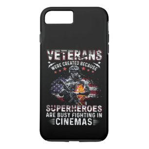 Case-Mate iPhone Case Les vétérans parce que les super-héros sont occupé