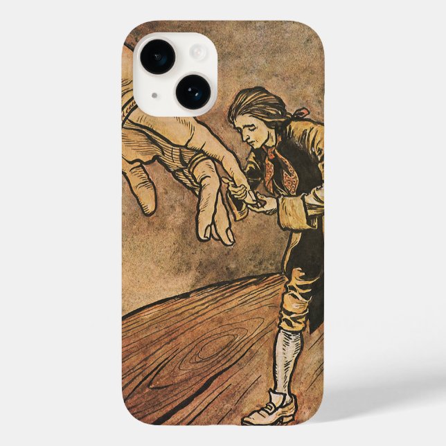 Coques Case-Mate iPhone Les voyages de vintage Gulliver par Arthur Rackham (Verso)