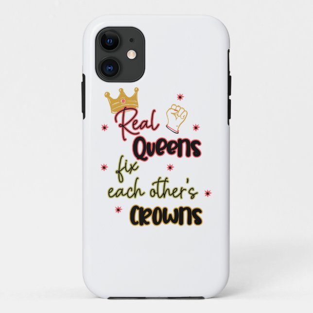 Coques Case-Mate iPhone Les vraies reines réparent les couronnes de l'autr (Dos)