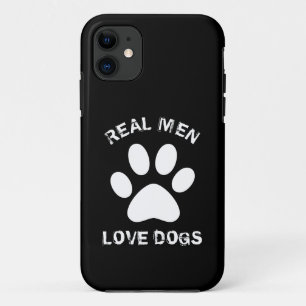 Case-Mate iPhone Case Les vrais hommes aiment les chiens Texte personnal