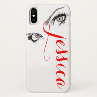 Les yeux chics de la femme Artsy personnalisés
