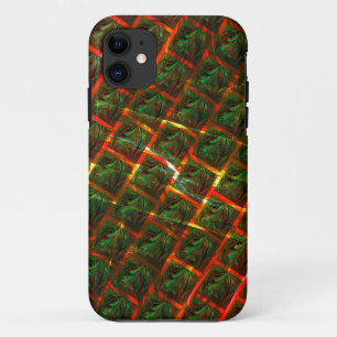 Case-Mate iPhone Case 'Les yeux encadrés verts', rayures ou grille rouge