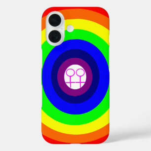 Coque Pour iPhone 16 Lesbiennes autour d'un arc-en-ciel