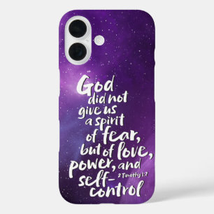 Coque Pour iPhone 16 L'Esprit d'Amour de DIEU - SANS PEUR - Chrétien
