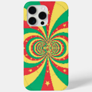Coque iPhone 15 Pro Max L'Esprit du Cameroun Drapeau des Lions Indomptab