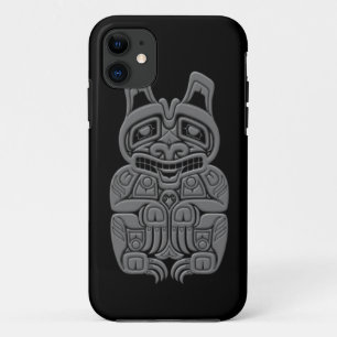 Coque Case-Mate iPhone L'esprit gris de Haida concernent le noir