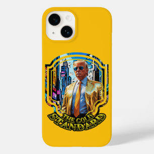 Coque Case-Mate iPhone L'étalon or - Président Trump 2024