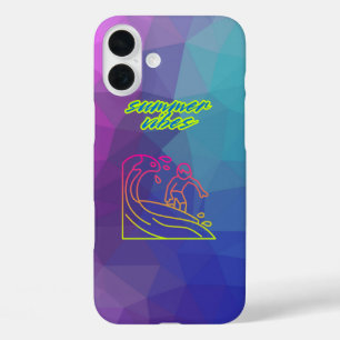 Coque Pour iPhone 16 Plus L'été vibes garçon surf.