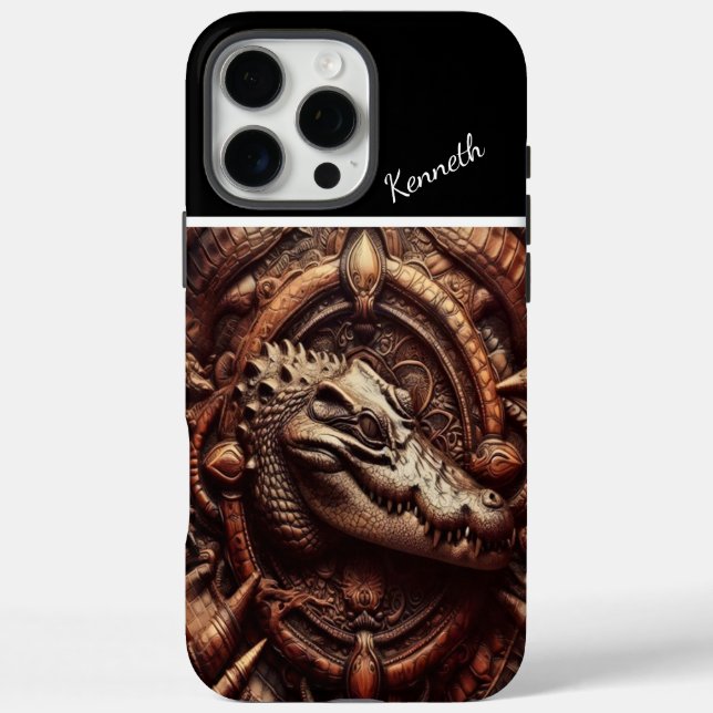 Coques Case-Mate iPhone L'étreinte de l'alligator (Verso)