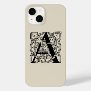 Coque Case-Mate iPhone Lettre A Monogramme Impression de nœud celtique vi