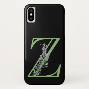 Case-Mate iPhone Case Lettre alphabétique Z Lavande Eucalyptus