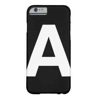 Coque iPhone 6 Barely There Lettre audacieuse helvetica A, cas de l'iPhone 6
