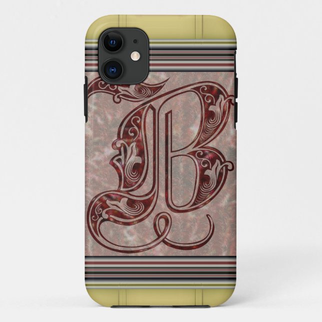 Coques Case-Mate iPhone Lettre B (Dos)