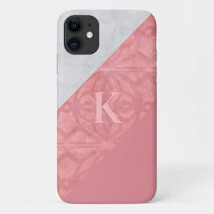 Case-Mate iPhone Case LETTRE Batik Rose Ruddy ET Aquarelle Grise