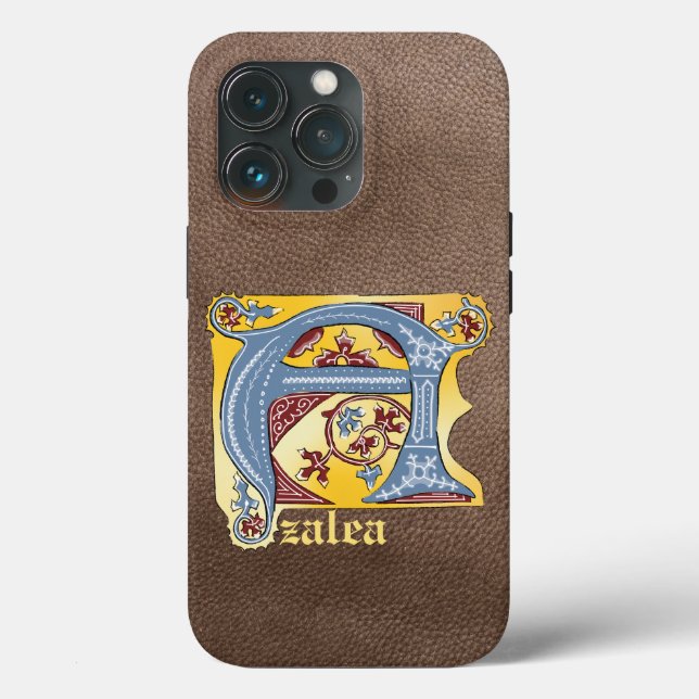 COQUES Case-Mate iPhone LETTRE BLEUE MOYENNE ET ROUGE LIVRE ÉCLAIRÉ A (Verso)