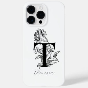 Coque Case-Mate iPhone Lettre botanique monogramme T nom