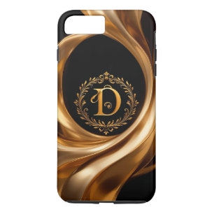 Case-Mate iPhone Case Lettre D de monogramme doré élégant