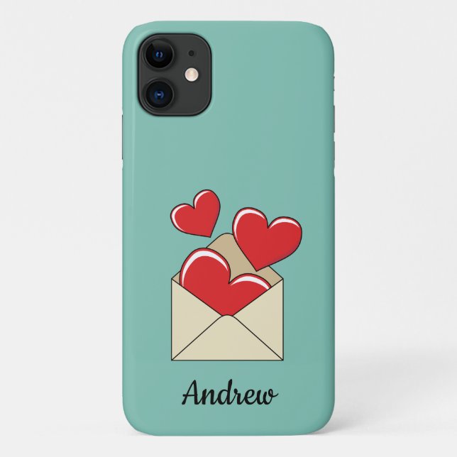 Coques Case-Mate iPhone Lettre d'amour | Ajouter votre texte (Dos)