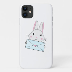 Case-Mate iPhone Case Lettre d'amour mignonne et belle lapin tenant