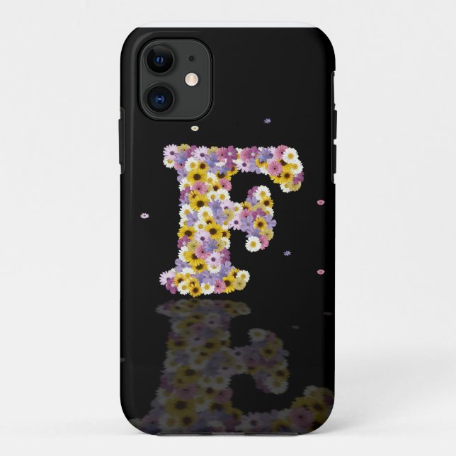 Coques Case-Mate iPhone Lettre de fleurs F (Dos)