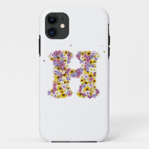 Coques Pour iPhone Lettre de fleurs H