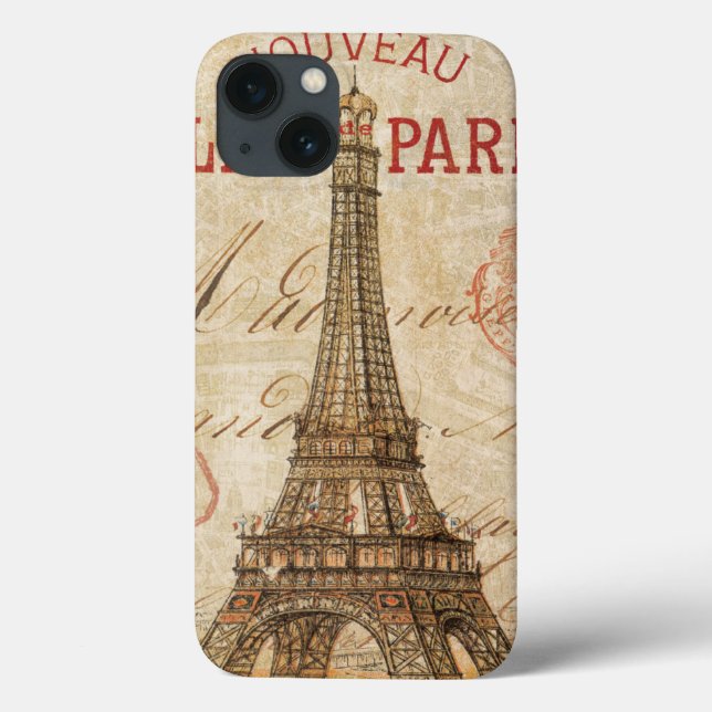 Coques Case-Mate iPhone Lettre de Paris (Verso)