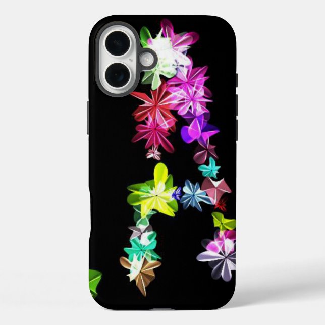 Coques Case-Mate iPhone LETTRE Florale A ART (Verso)